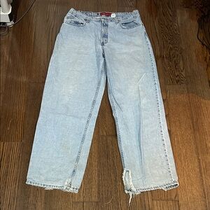 Vtg 90s Y2K Levi’s Silver tab loose wide leg light denim baggy jeans sz 38